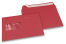 Värilliset paperi kirjekuoret ja ikkuna, punainen, 162 x 229 mm (A5), ikkuna vasemmalla, ikkunan koko 45 x 90 mm, ikkunan sijainti 20 mm vasemmalta / 60 mm alhaalta, tarrasuljenta, 120 g:n värillistä paperia | Kirjekuorimaa.fi